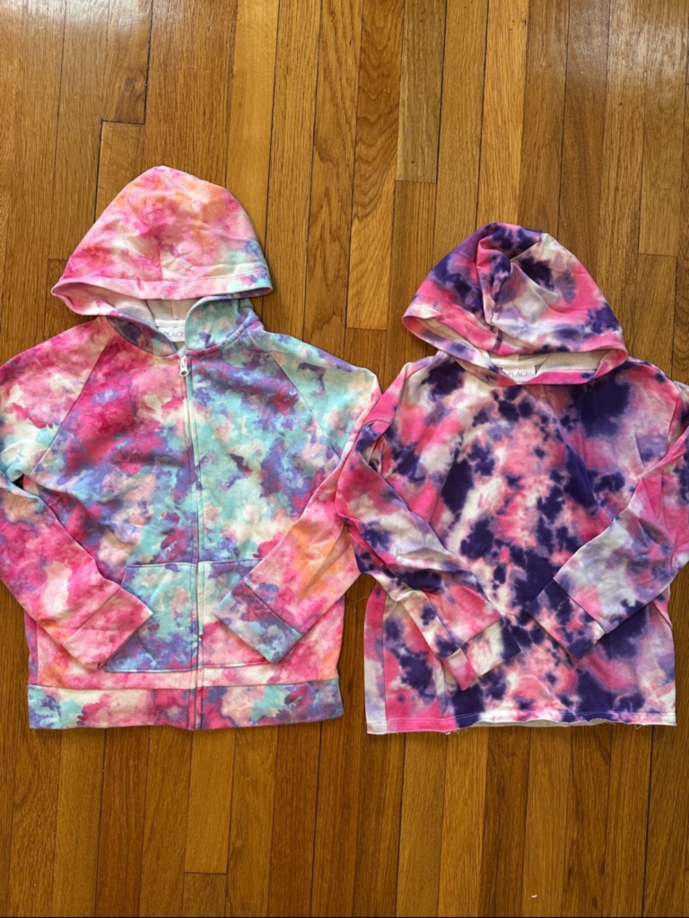 Childrens’s Place Kids Tie-Dye Hoodies in Pink, Purple, Blue, NWOT